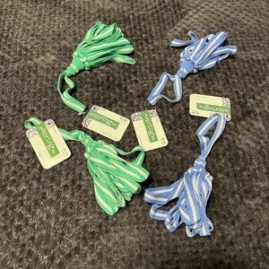 NWT set of 4 green and blue tie back Easter tassels